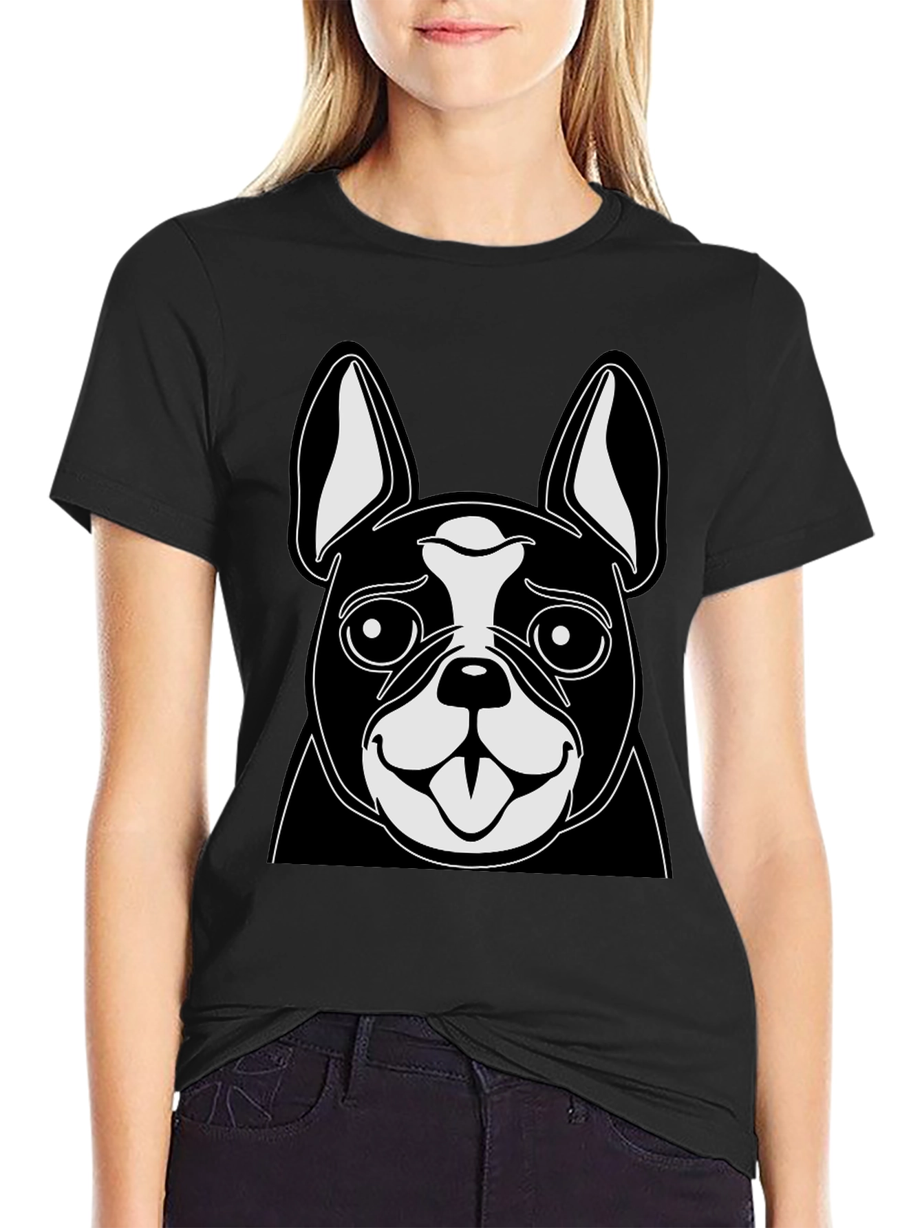 Boston Terrier Graphic Tee - Cute Dog Lover Shirt