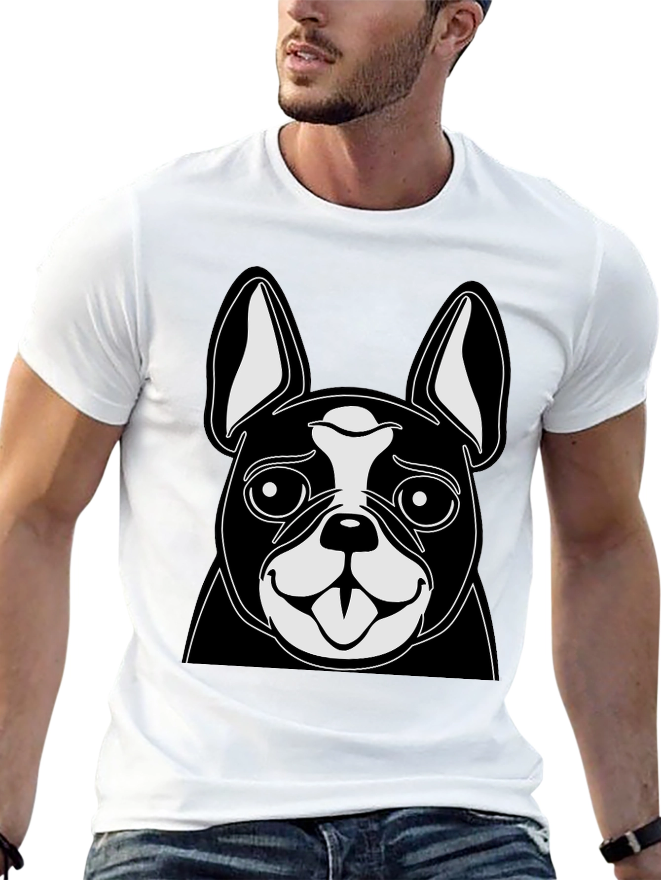 Boston Terrier Graphic Tee - Cute Dog Lover Shirt