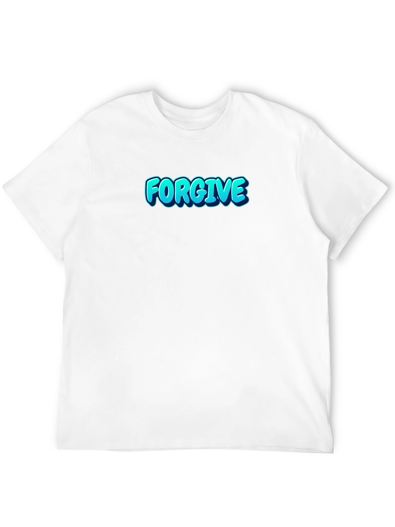 Forgive Graphic Print Black T-Shirt