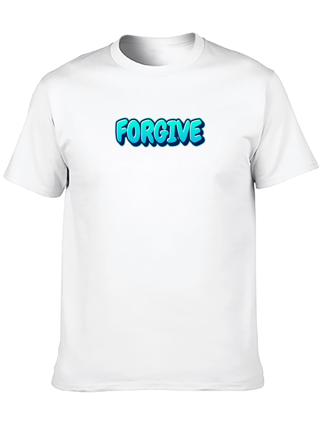 Forgive Graphic Print Black T-Shirt