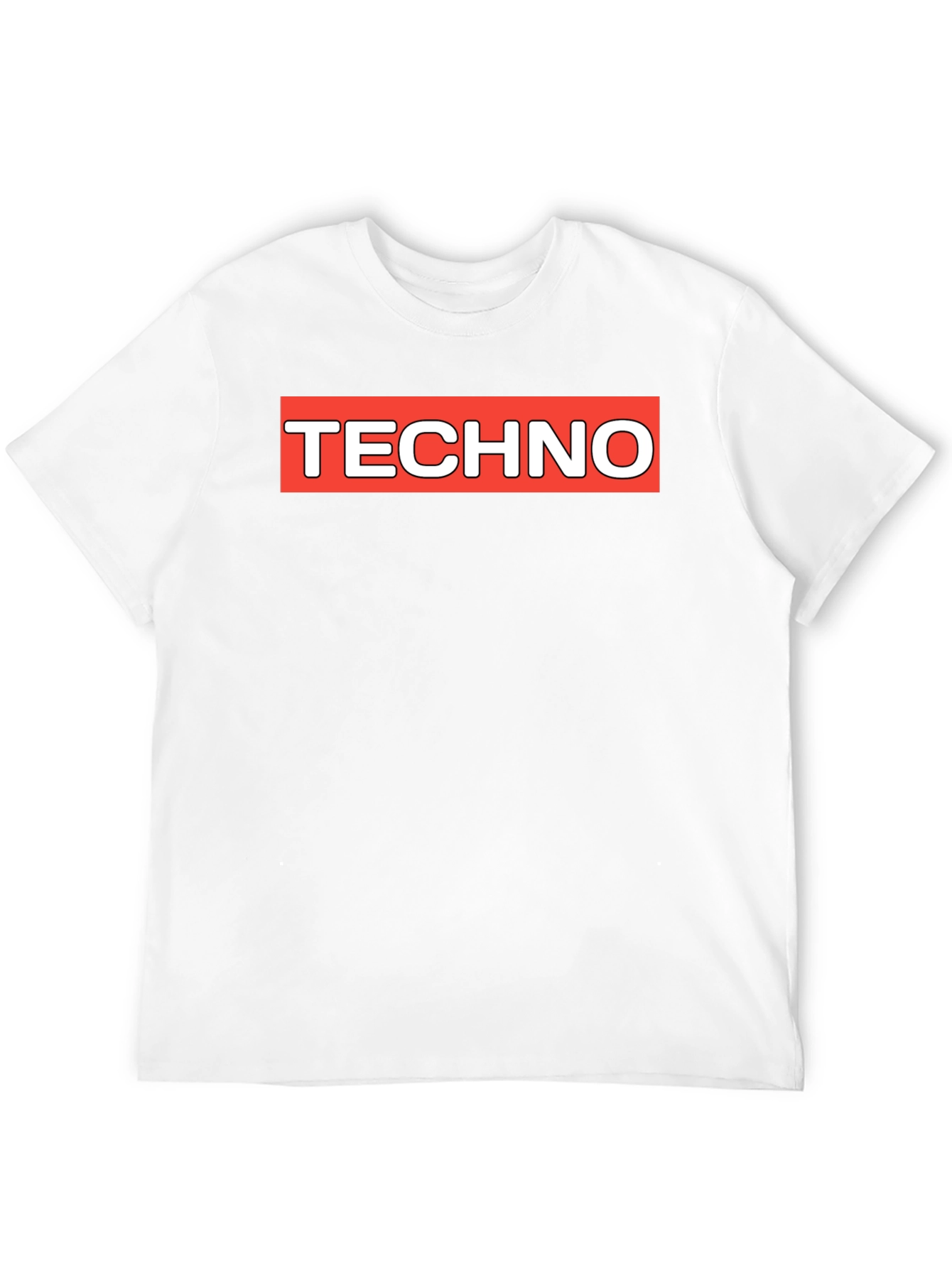 Techno Graphic Tee - Classic Black Crew Neck
