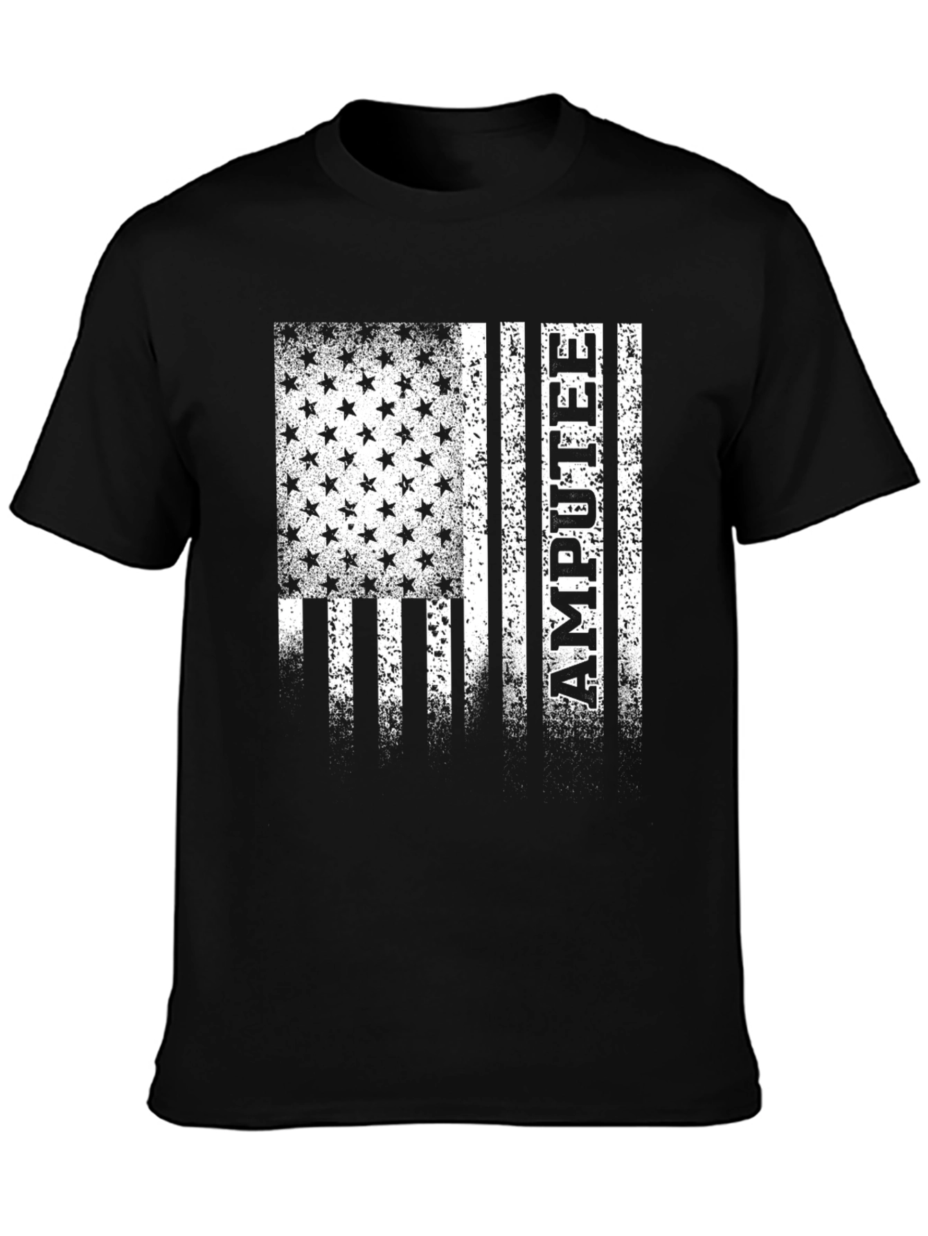 Amputee American Flag Graphic T-Shirt