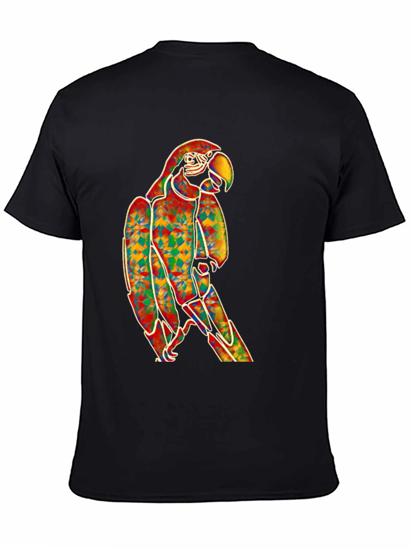 Vibrant Parrot Graphic T-Shirt