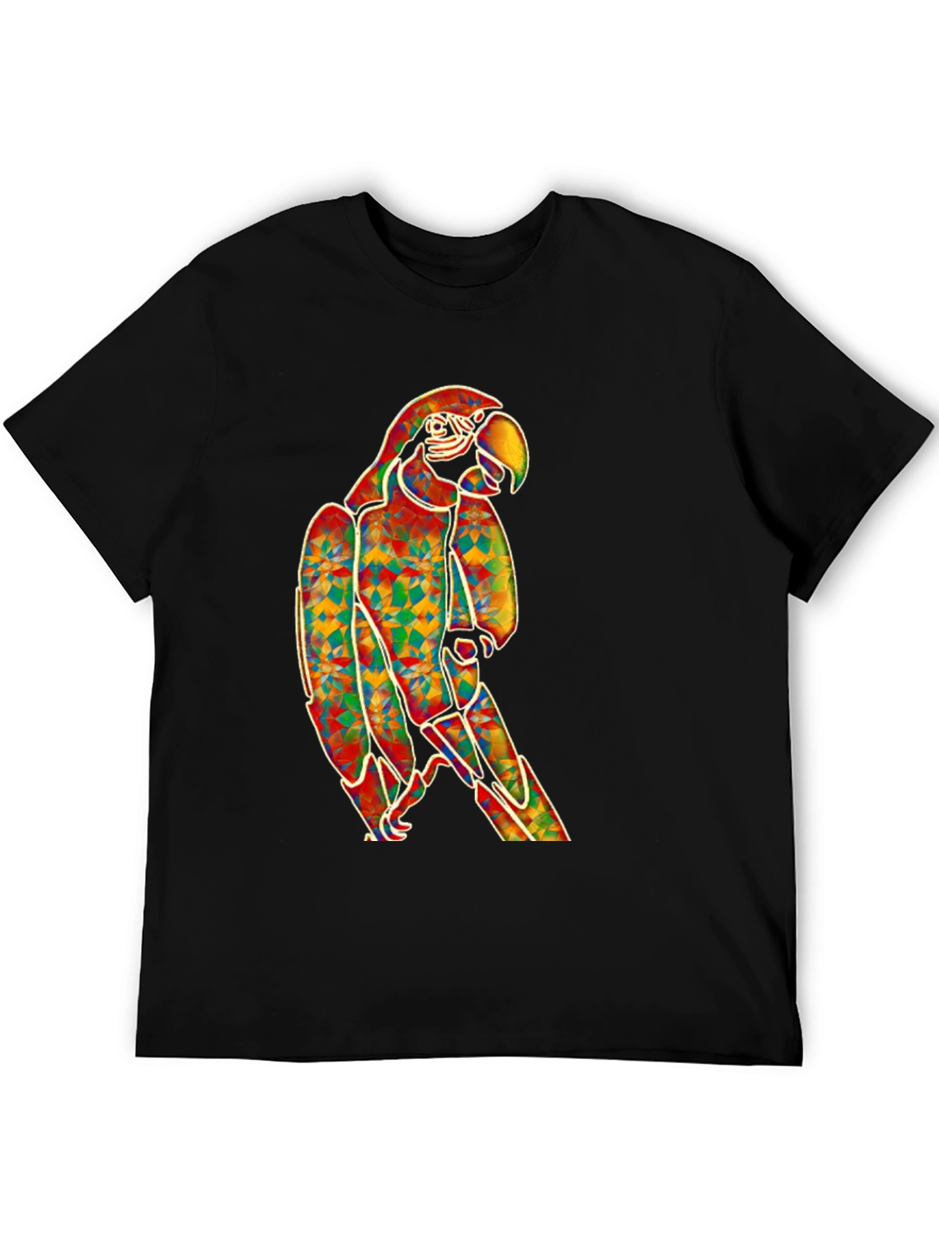 Vibrant Parrot Graphic T-Shirt