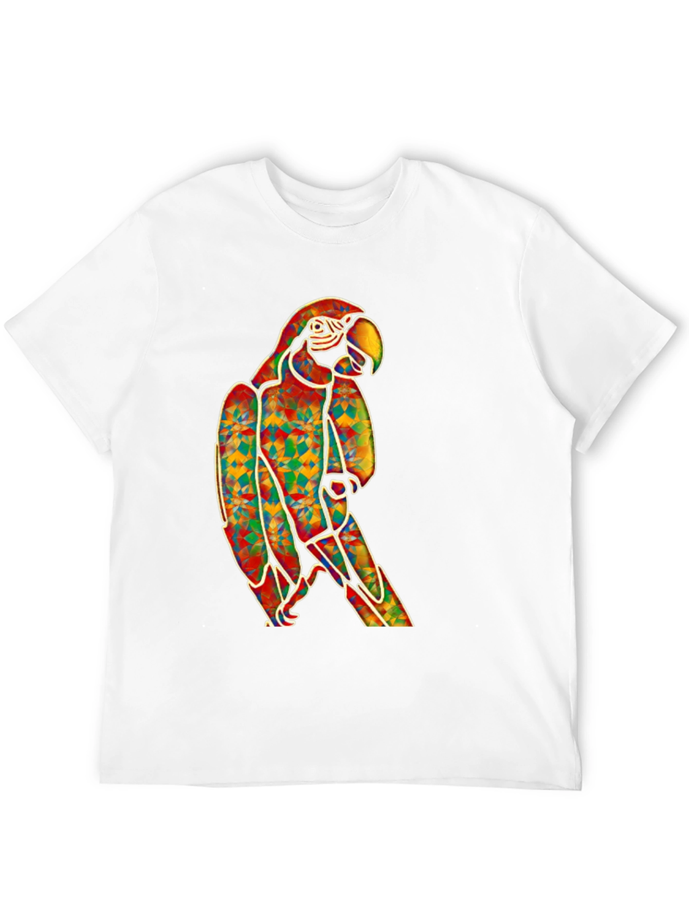 Vibrant Parrot Graphic T-Shirt
