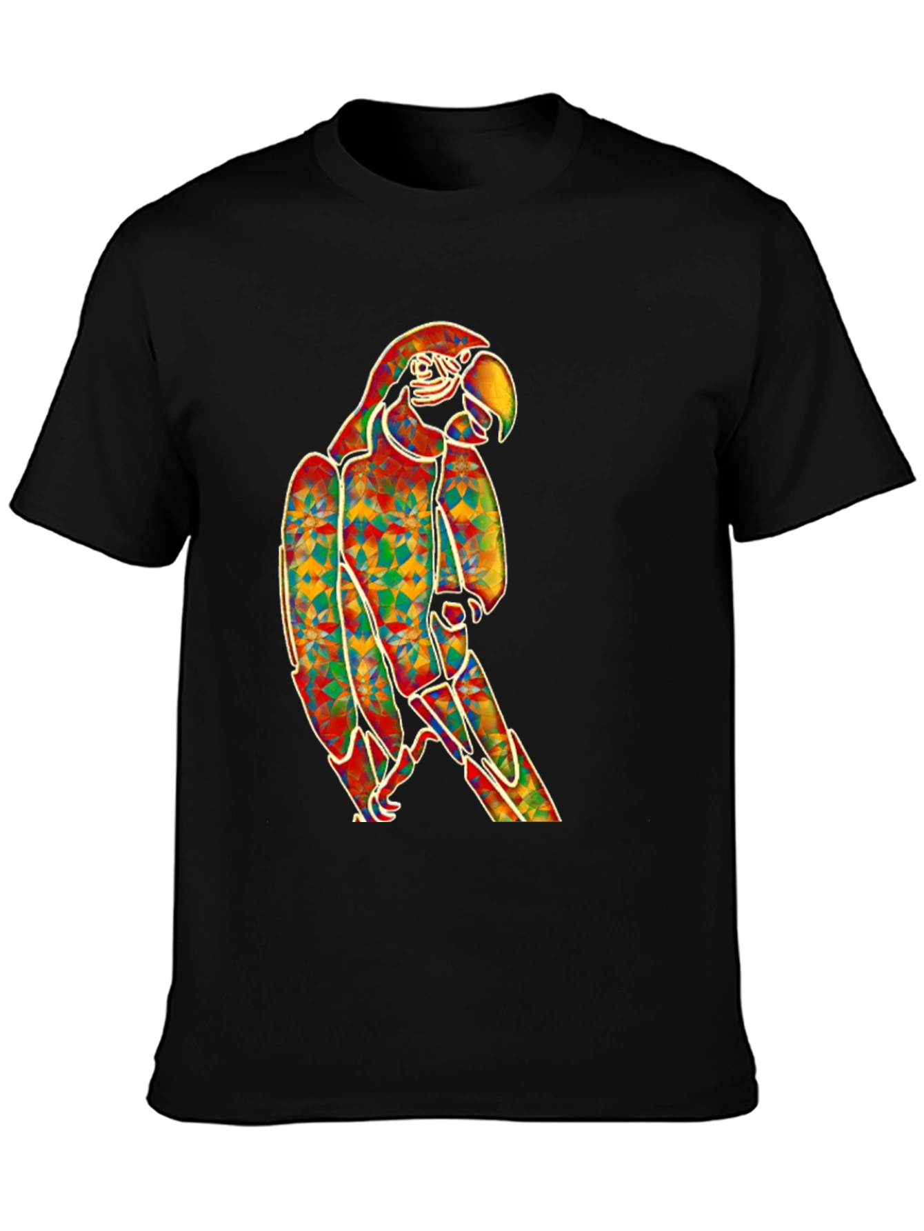 Vibrant Parrot Graphic T-Shirt