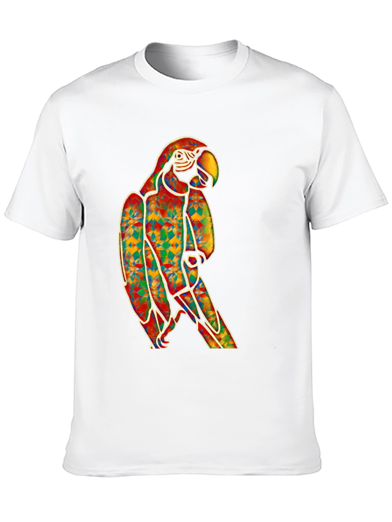 Vibrant Parrot Graphic T-Shirt