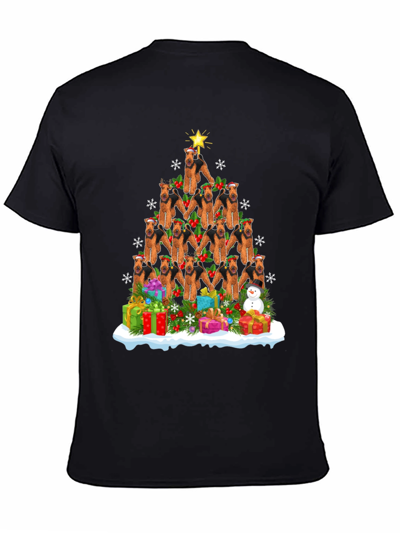Airedale Terrier Christmas Tree T-Shirt