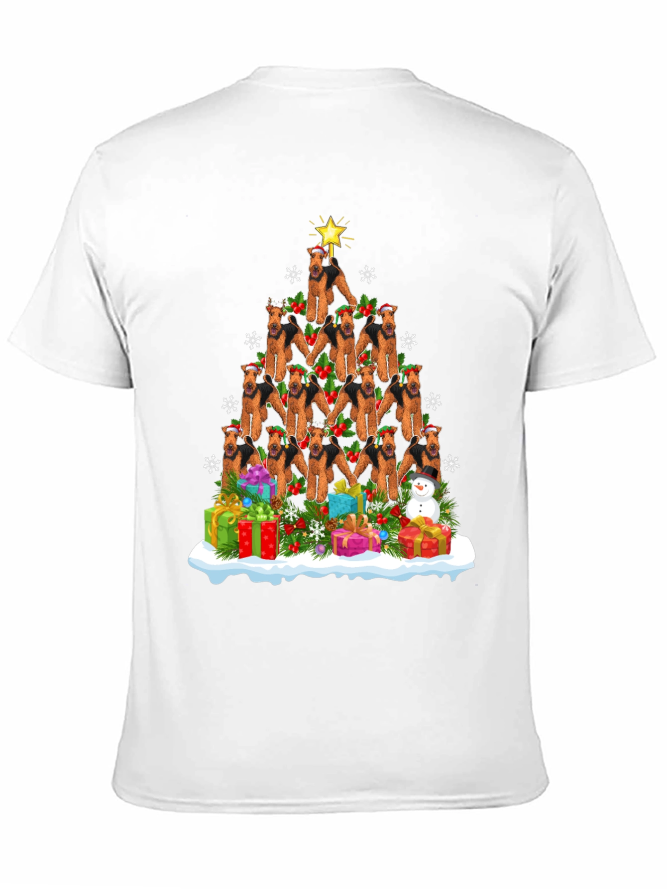 Airedale Terrier Christmas Tree T-Shirt