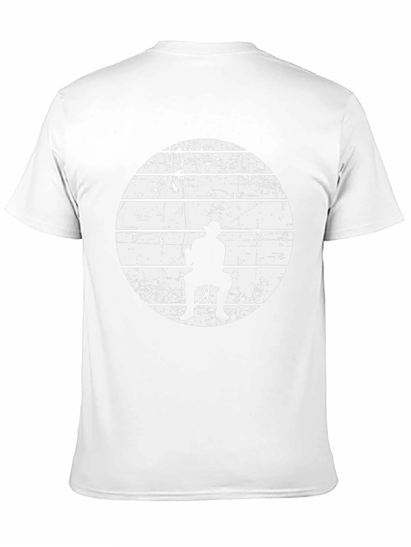 Fisherman Silhouette Graphic T-Shirt