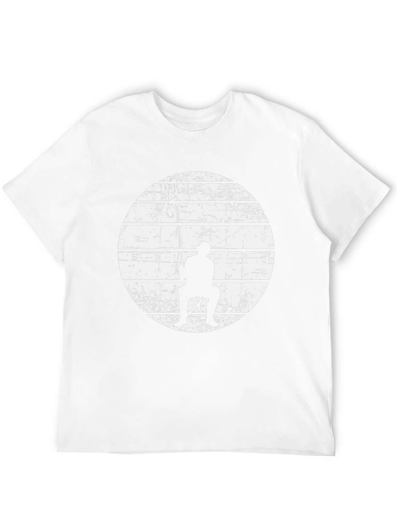 Fisherman Silhouette Graphic T-Shirt