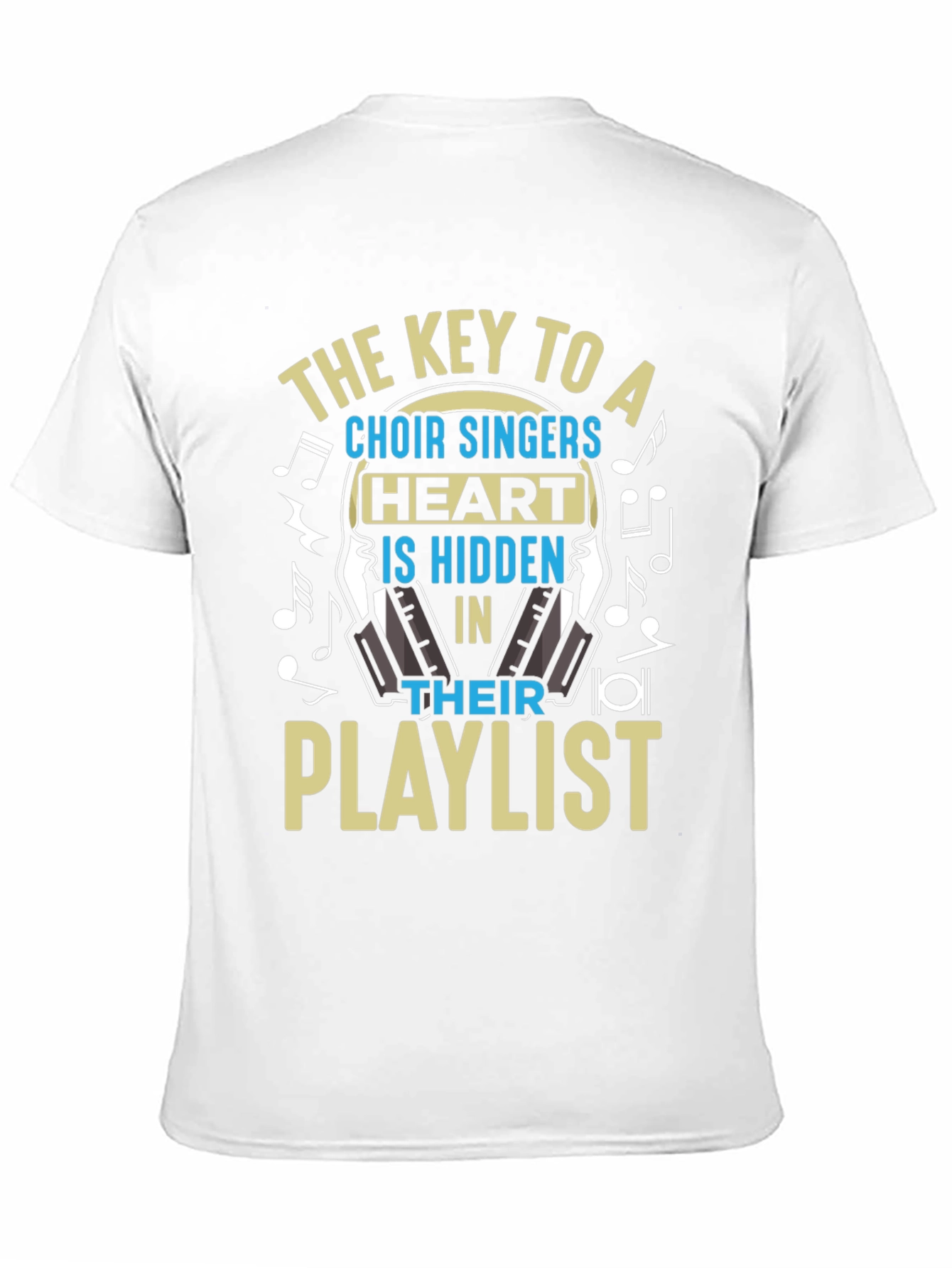 Choir Singer Heart Playlist T-Shirt