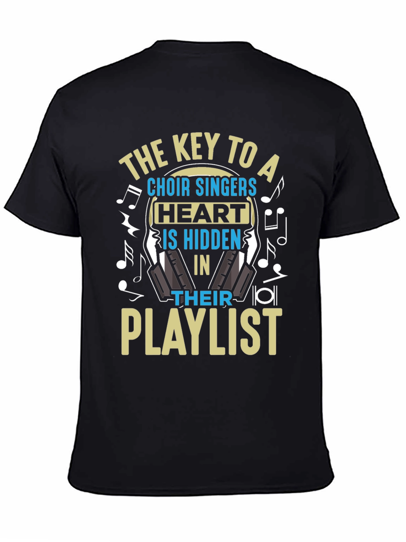 Choir Singer Heart Playlist T-Shirt