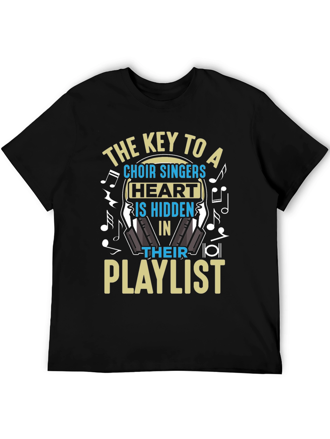 Choir Singer Heart Playlist T-Shirt