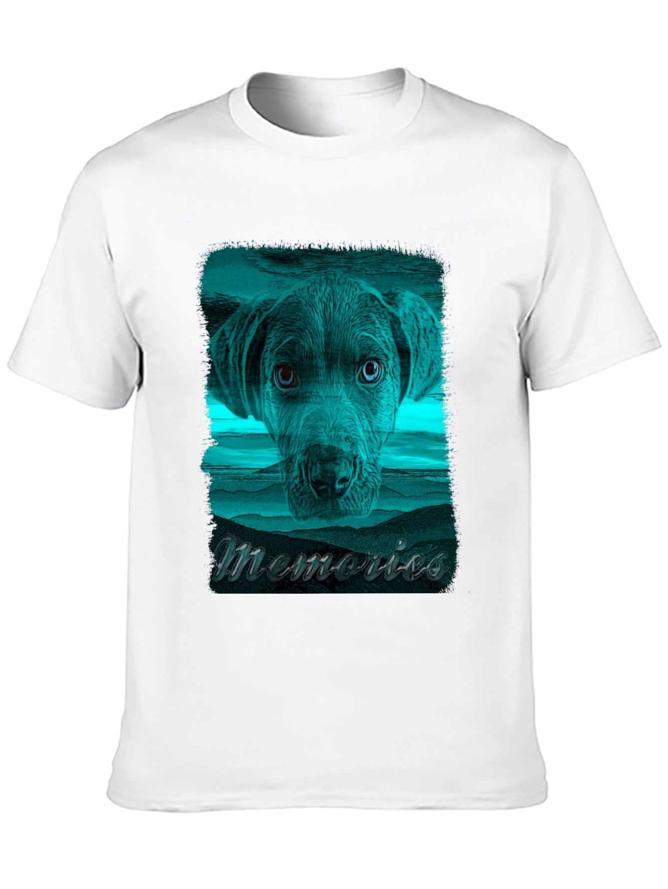 Memories Dog Graphic Tee - Stylish Comfort
