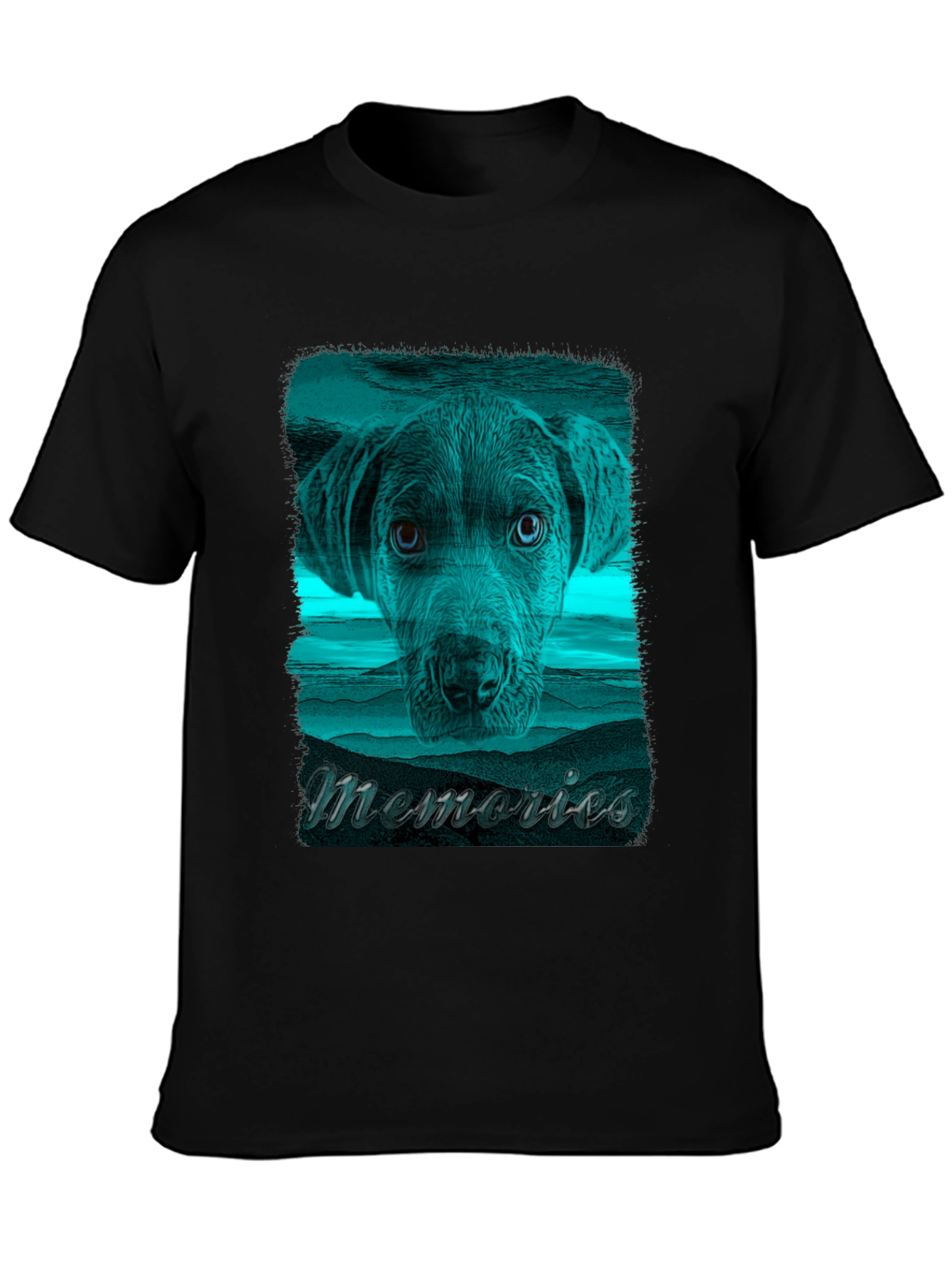 Memories Dog Graphic Tee - Stylish Comfort