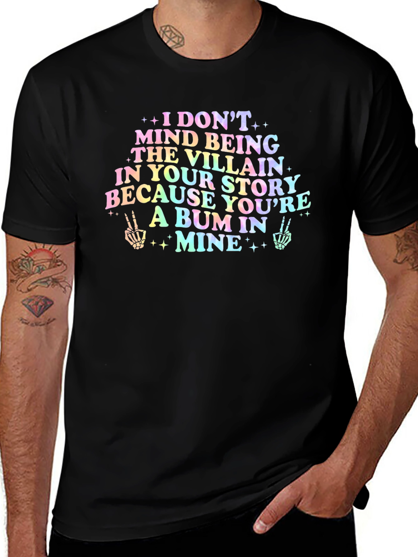 Villain Tee - A Bum In Mine Graphic T-Shirt