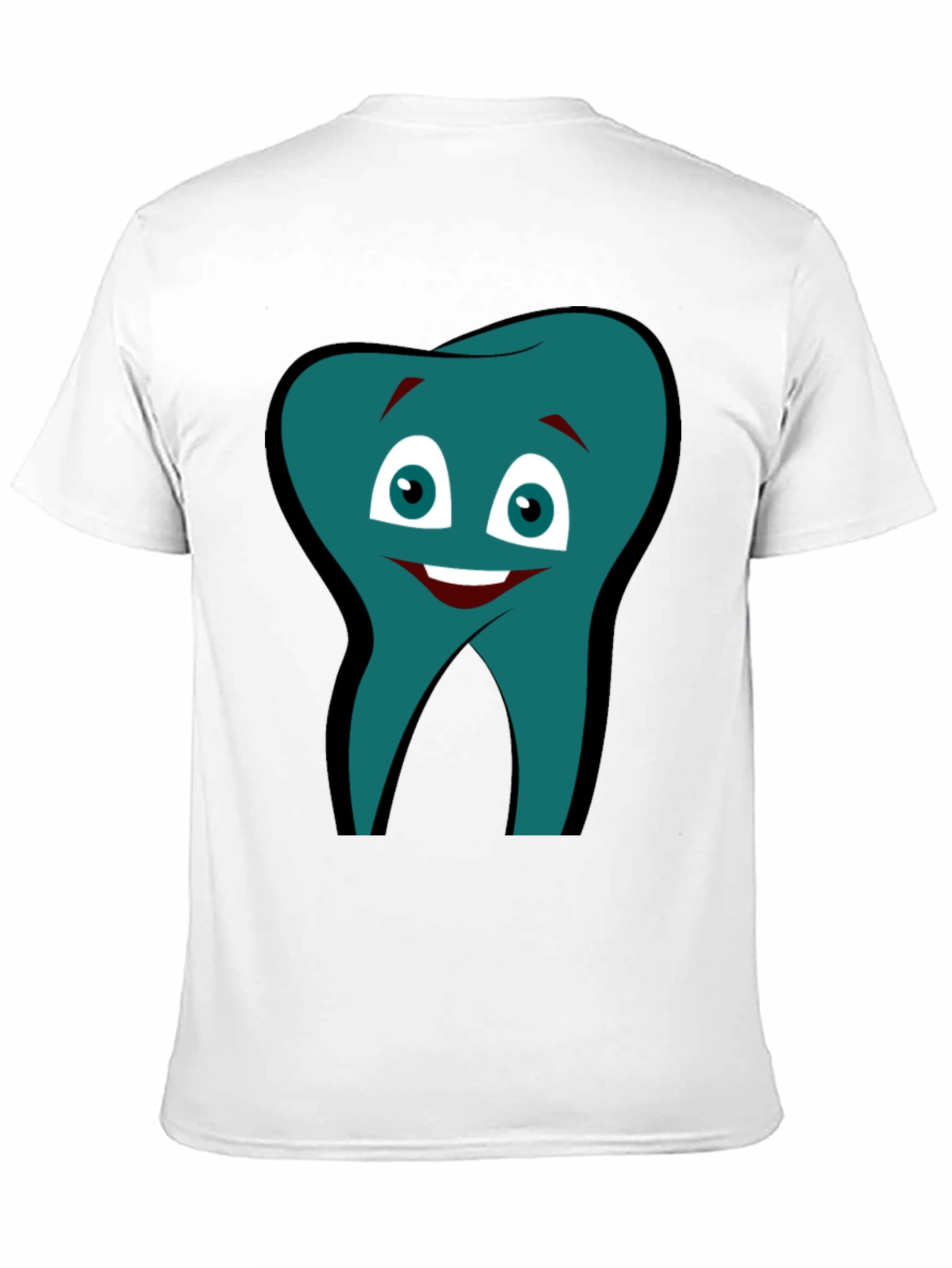 Funny Tooth Graphic Tee - Black Cotton Comfort