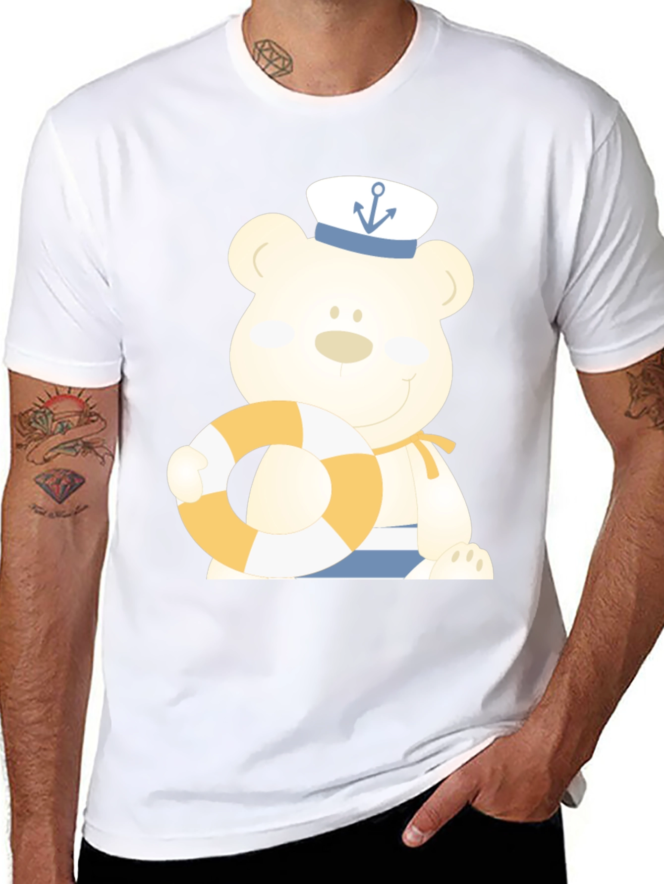 Sailor Bear T-Shirt - Nautical Style
