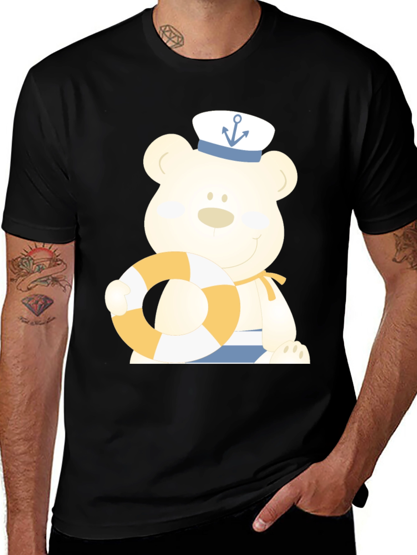 Sailor Bear T-Shirt - Nautical Style