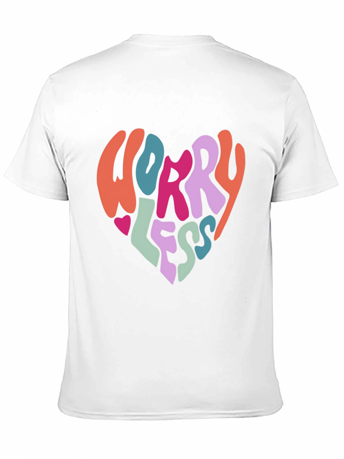 Worry Less Graphic Tee - Black Cotton T-Shirt