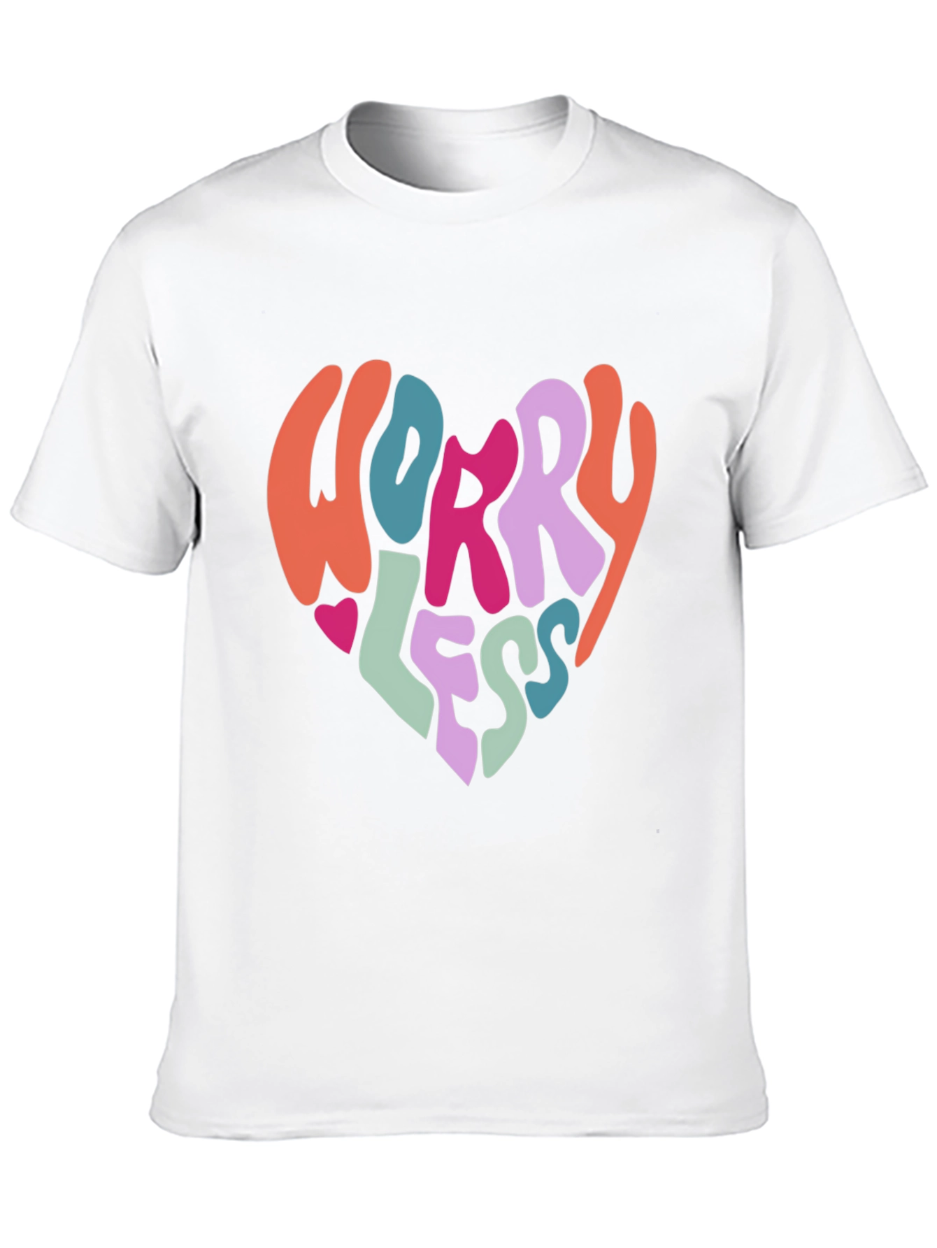Worry Less Graphic Tee - Black Cotton T-Shirt