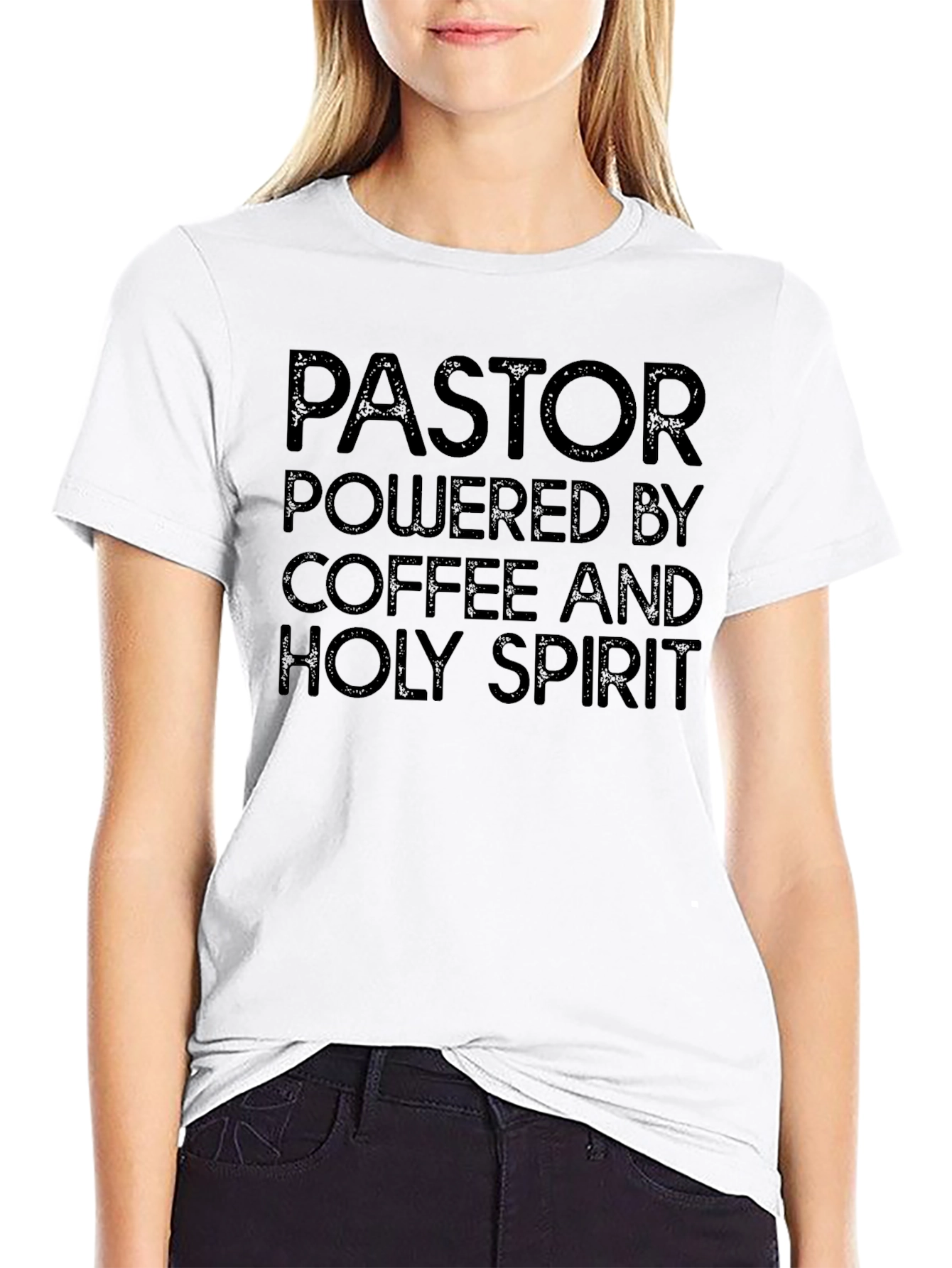 Pastor Powered By Coffee and Holy Spirit T-Shirt