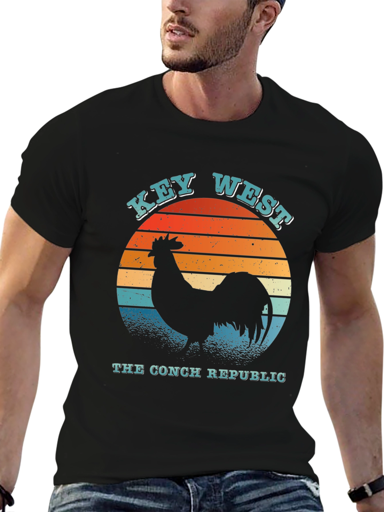 Key West Conch Republic Retro Graphic T-Shirt