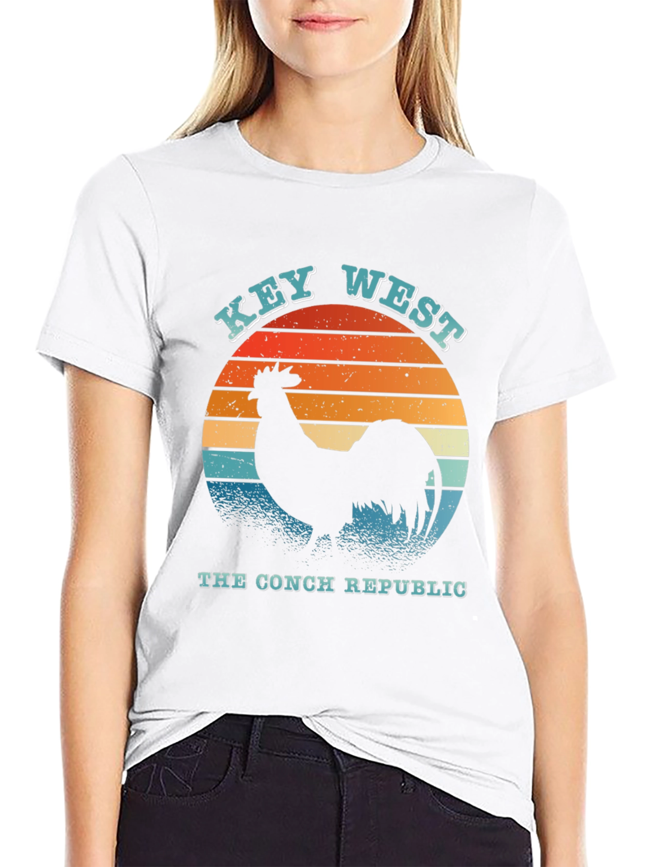 Key West Conch Republic Retro Graphic T-Shirt