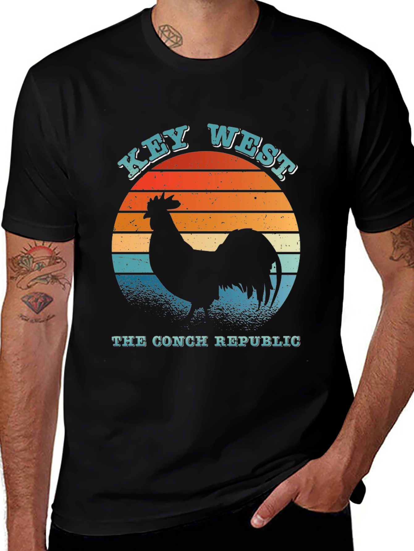 Key West Conch Republic Retro Graphic T-Shirt