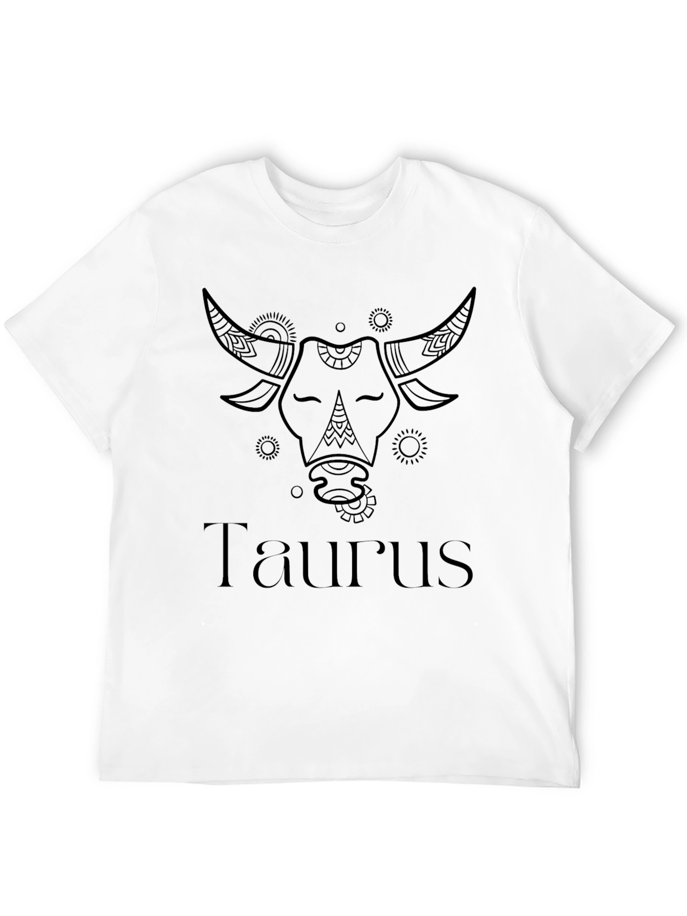 Taurus Zodiac Black Graphic Tee