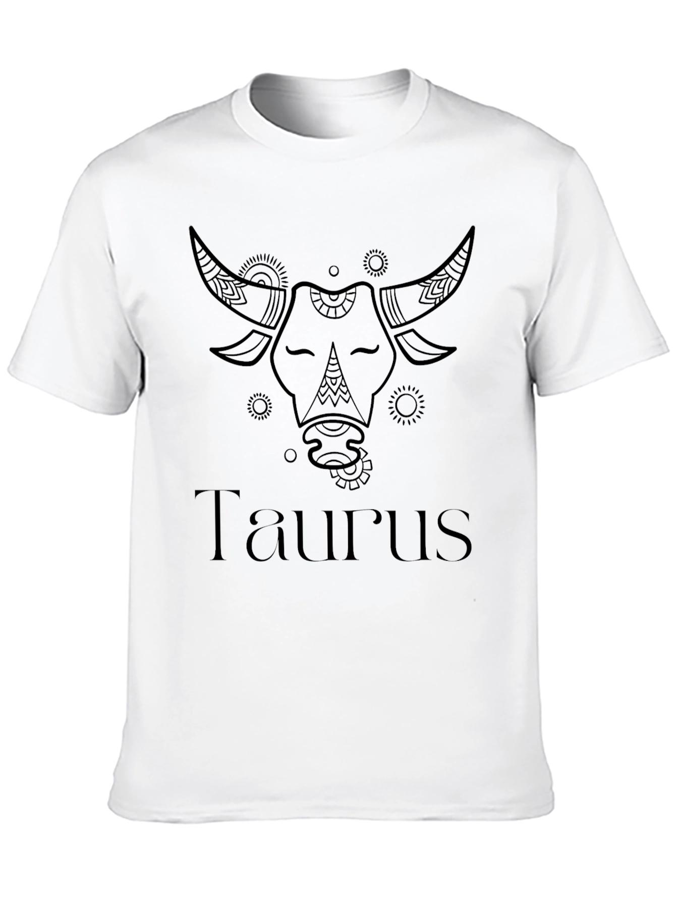 Taurus Zodiac Black Graphic Tee