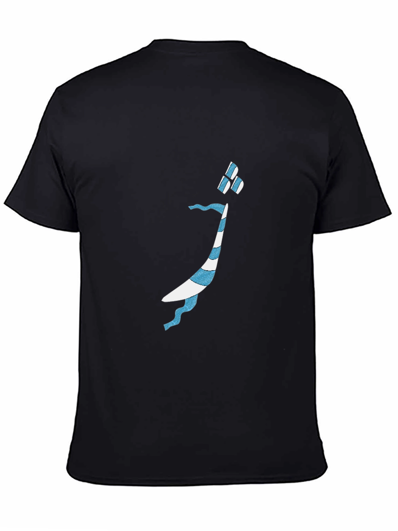 Mens Black T-Shirt with Arabic Letter Design