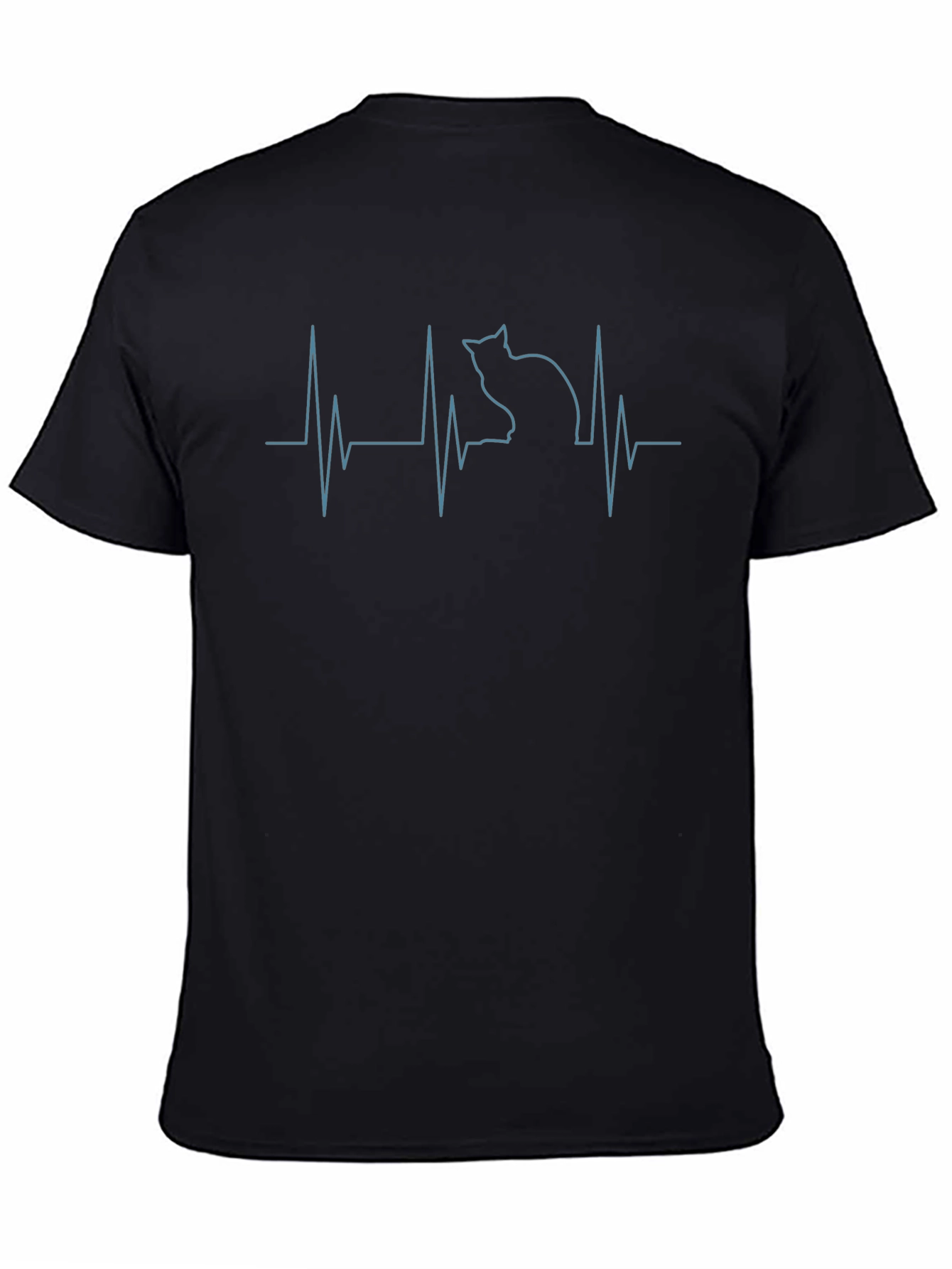 Cat Heartbeat T-Shirt - Purrfect for Cat Lovers!