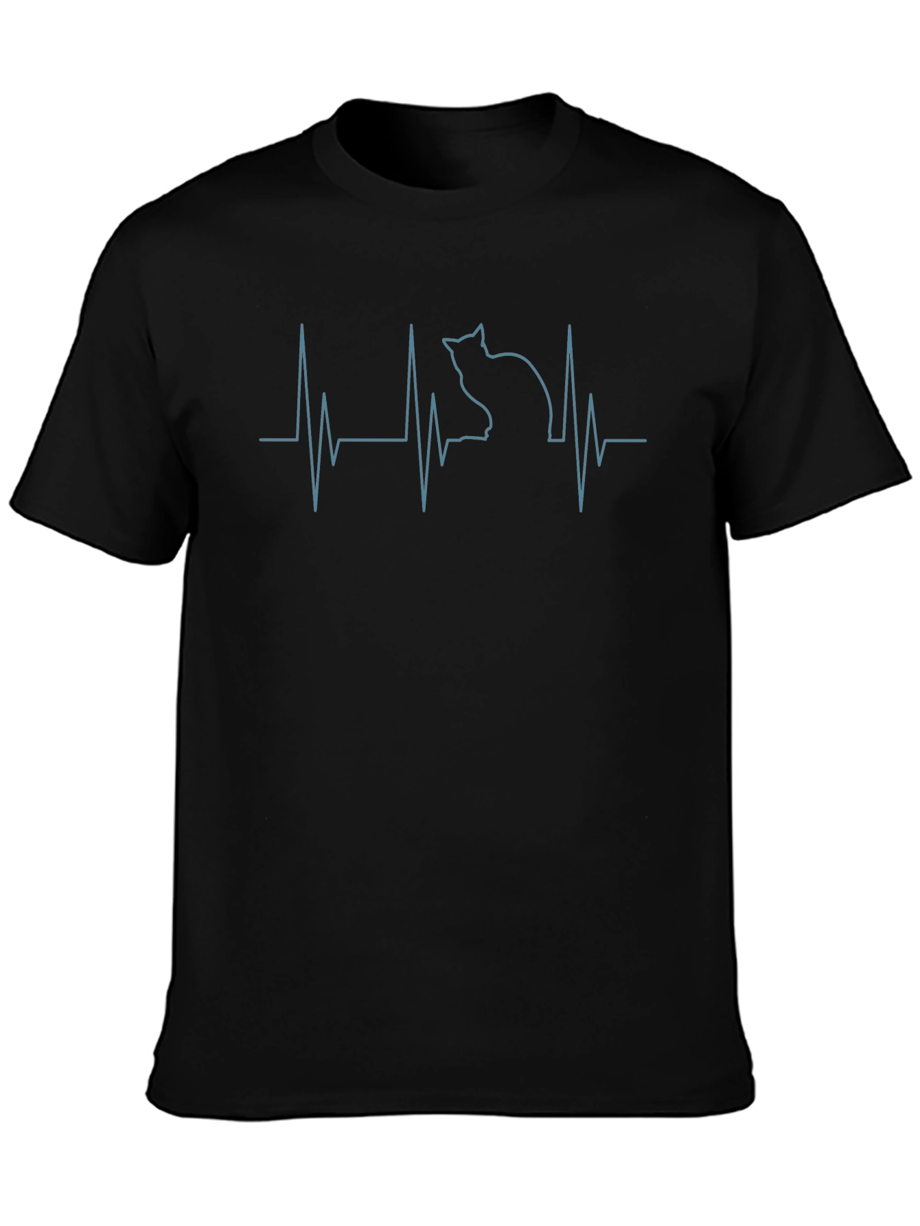 Cat Heartbeat T-Shirt - Purrfect for Cat Lovers!