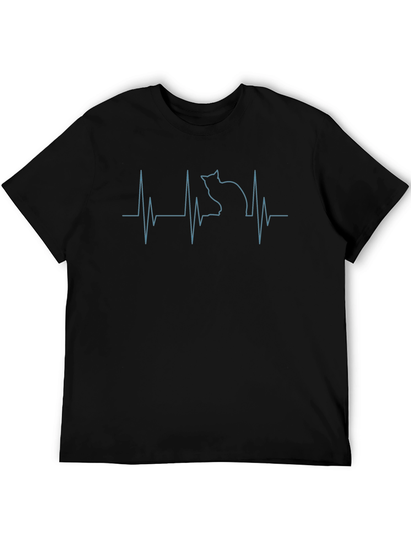 Cat Heartbeat T-Shirt - Purrfect for Cat Lovers!