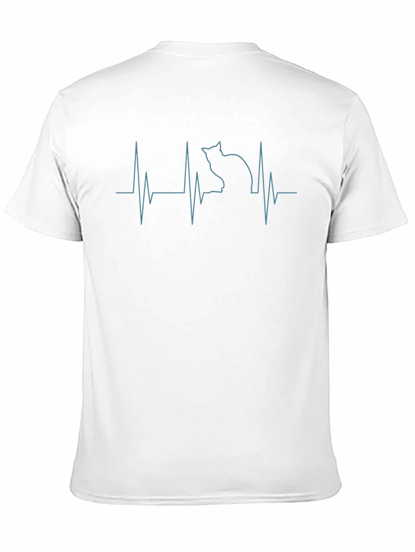 Cat Heartbeat T-Shirt - Purrfect for Cat Lovers!