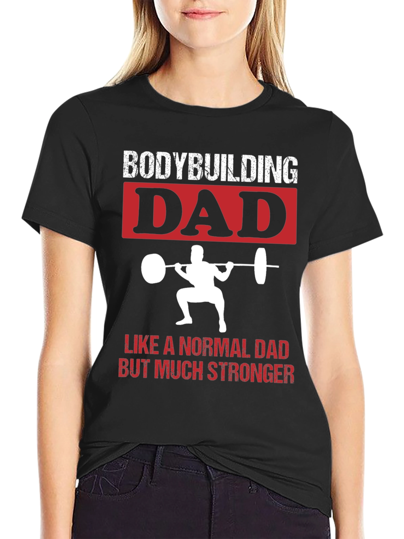 Bodybuilding Dad T-Shirt - Strong Father Gift