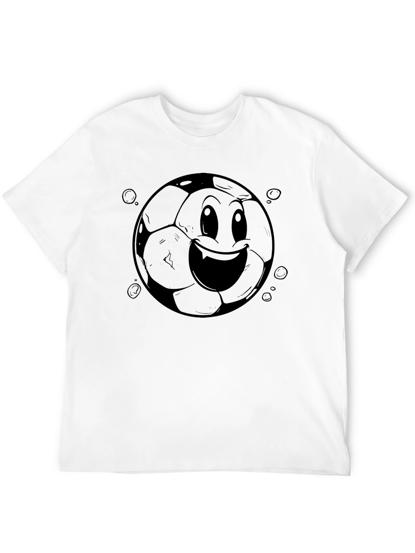 Smiley Soccer Ball Graphic Tee