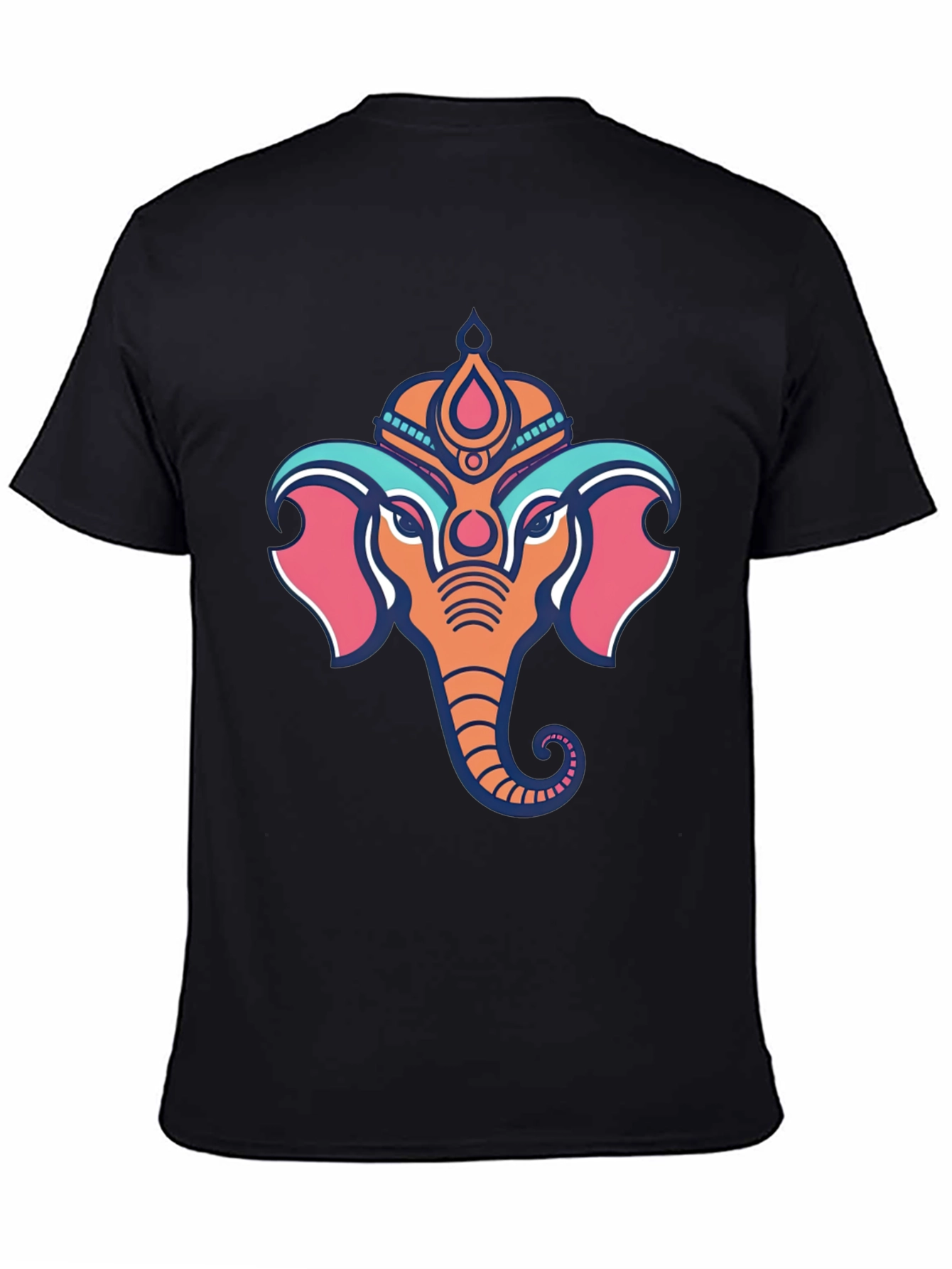 Ganesh Graphic Tee - Black Cotton T-Shirt