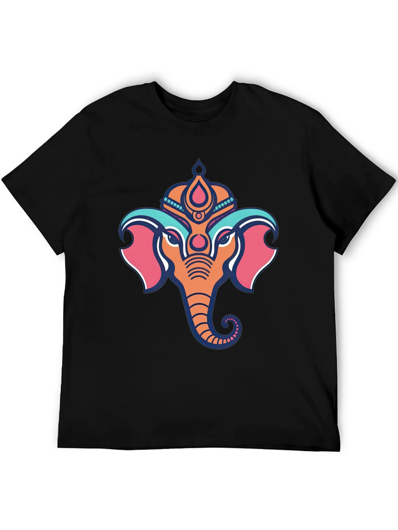 Ganesh Graphic Tee - Black Cotton T-Shirt