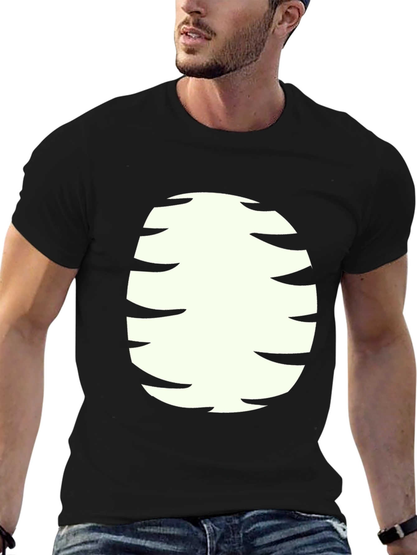 Funny Cartoon Character Belly T-Shirt