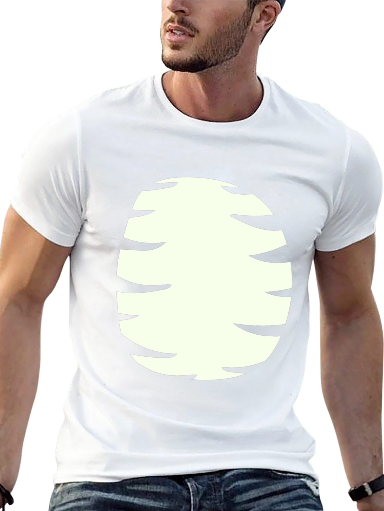 Funny Cartoon Character Belly T-Shirt