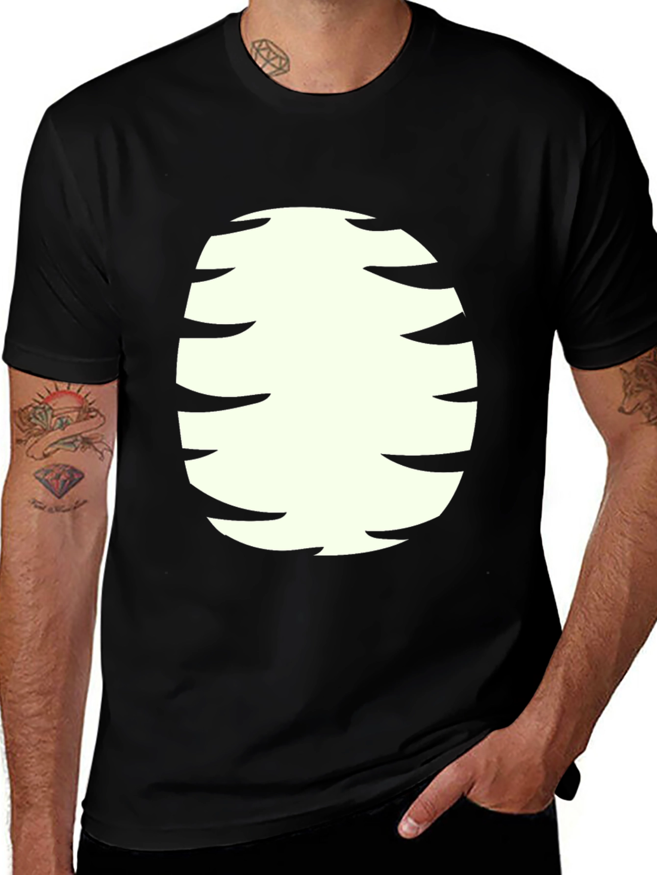 Funny Cartoon Character Belly T-Shirt