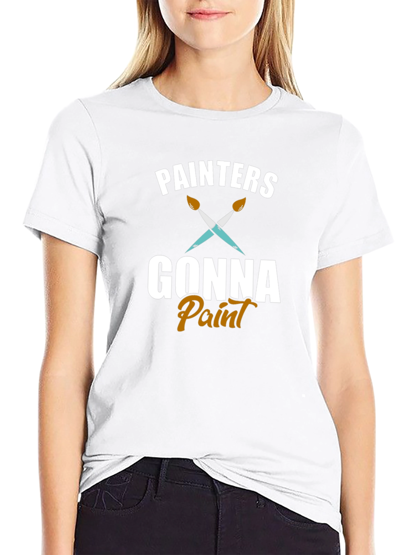 Painters Gonna Paint T-Shirt - Artistic Crew Neck Tee