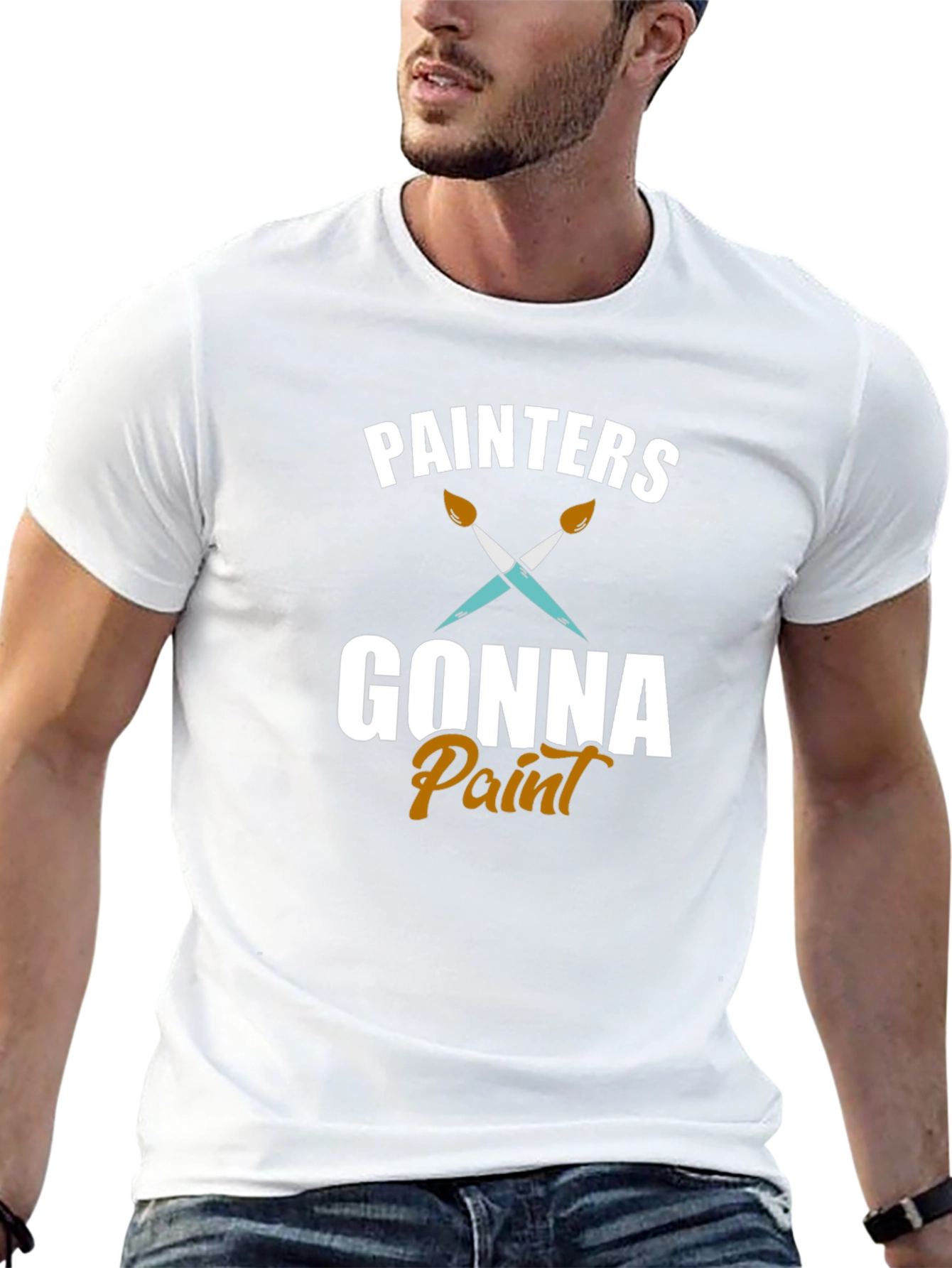 Painters Gonna Paint T-Shirt - Artistic Crew Neck Tee
