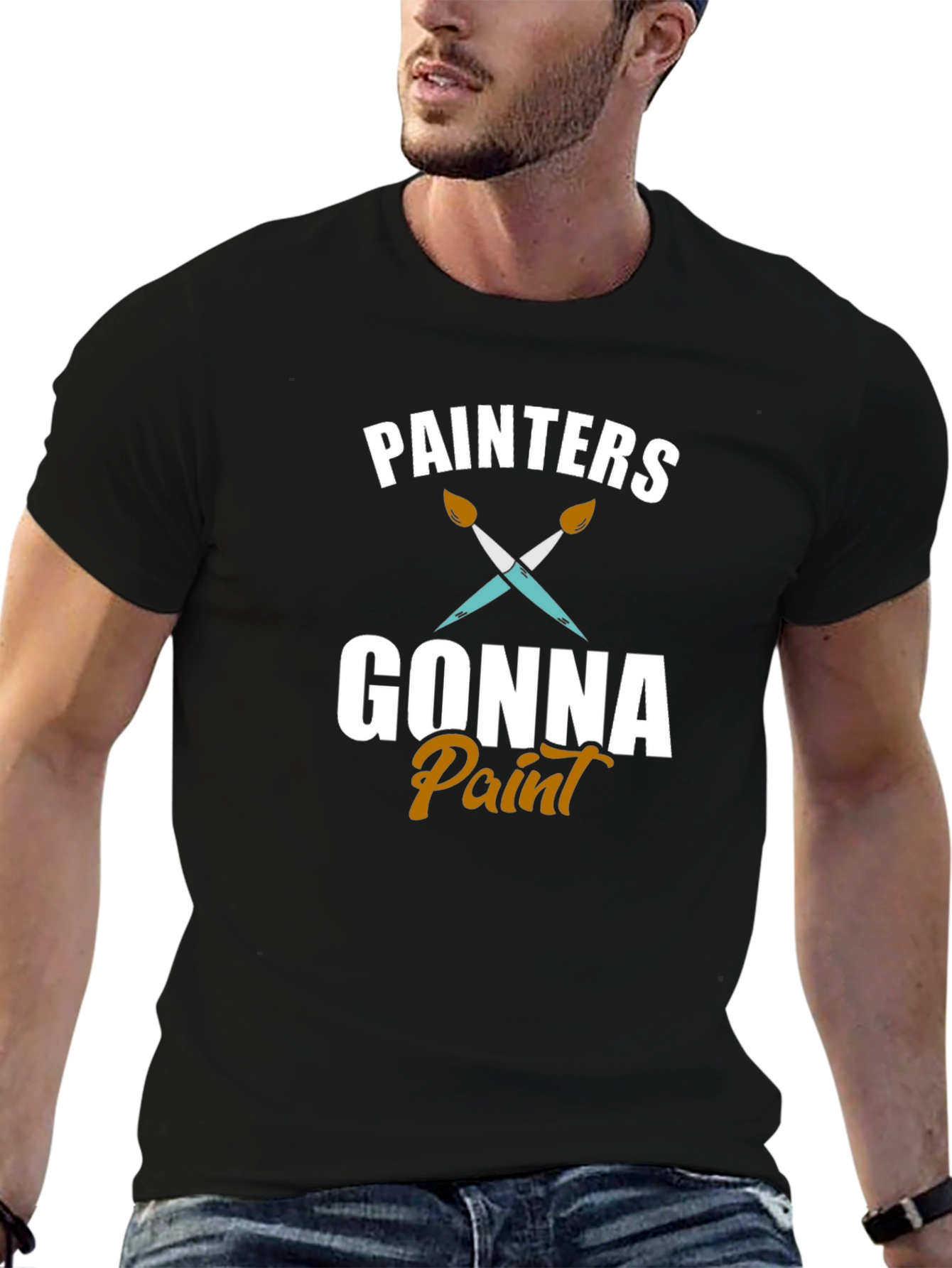 Painters Gonna Paint T-Shirt - Artistic Crew Neck Tee
