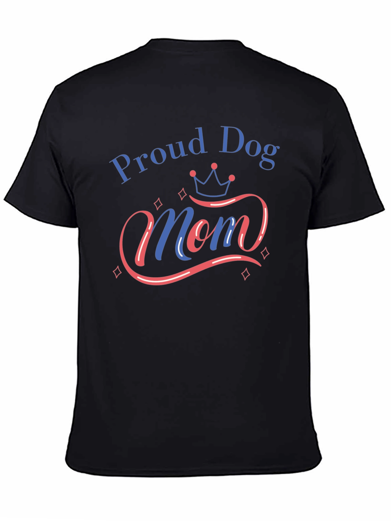 Proud Dog Mom Black T-Shirt