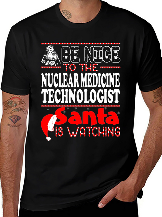 Nuclear Medicine Technologist Santa Christmas T-Shirt