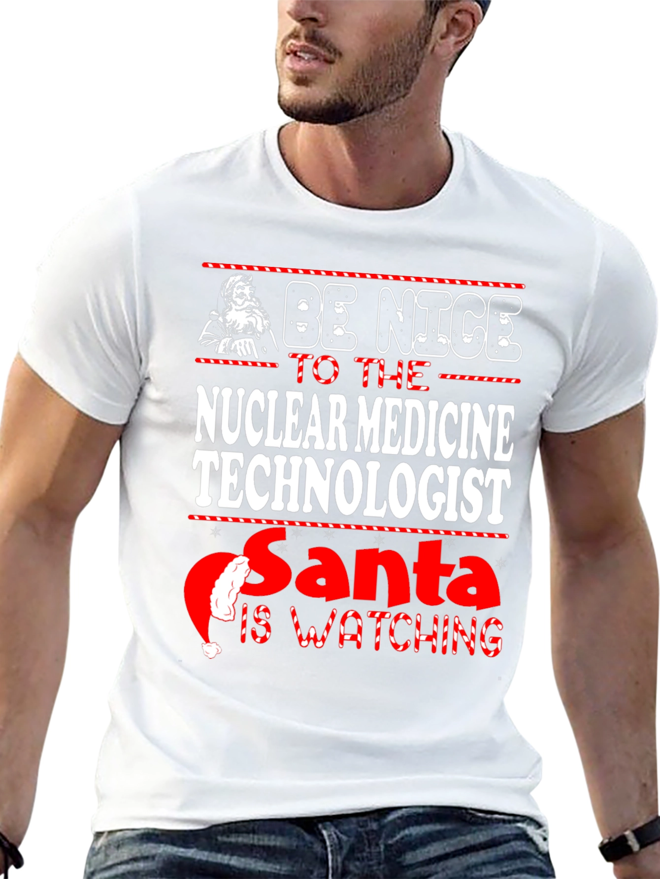 Nuclear Medicine Technologist Santa Christmas T-Shirt